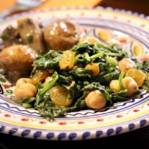 spinach chickpeas