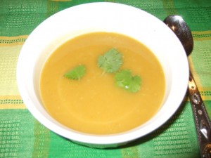 Тыквенный суп-пюре с грушами