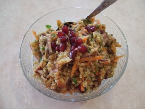 Spiced Moroccan quinoa tabouleh