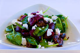 spinach and beet salad