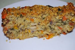 Запеканка из чечевицы с овощами